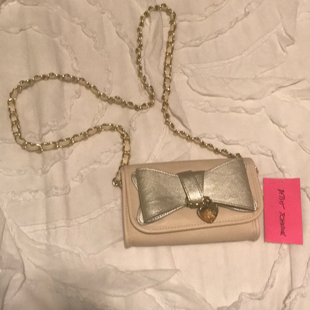 Betsey Johnson Saffiano crossbody bag